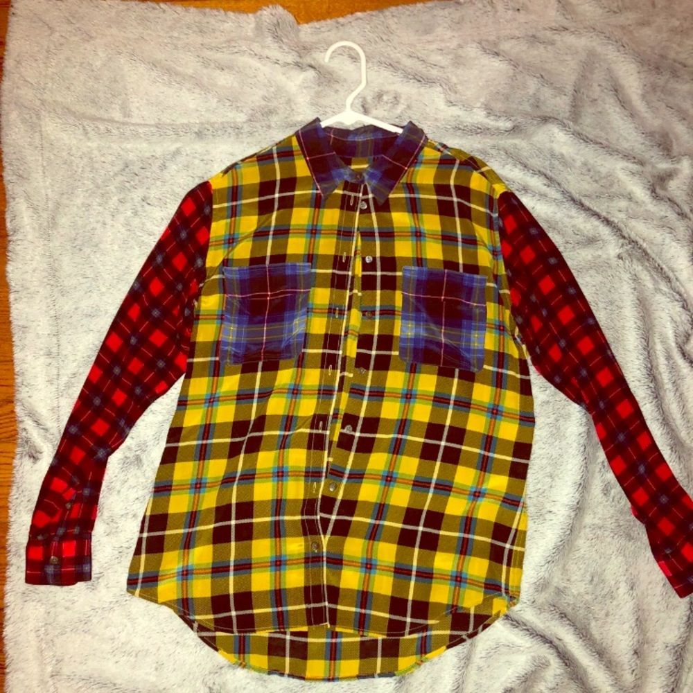 Plaid Equipment Blouse